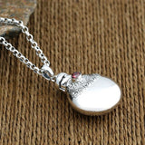 Vintage Hollow Antique Perfume Bottle Pendant - Ladies Jewelry