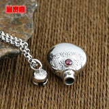 Vintage Hollow Antique Perfume Bottle Pendant - Ladies Jewelry