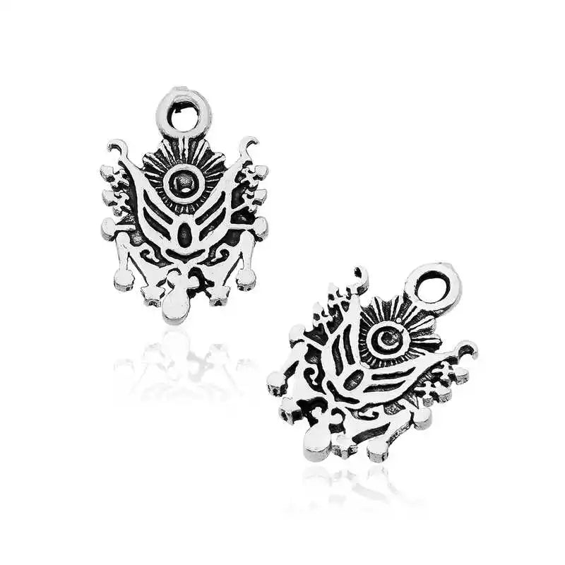 Silver Ottoman Crest Prayer Beads Tassel