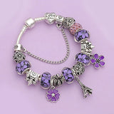 Eiffel Tower Lucky Bracelet Set 925 Sweet Romantic Style Gift