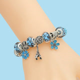 Eiffel Tower Lucky Bracelet Set 925 Sweet Romantic Style Gift