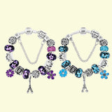 Eiffel Tower Lucky Bracelet Set 925 Sweet Romantic Style Gift