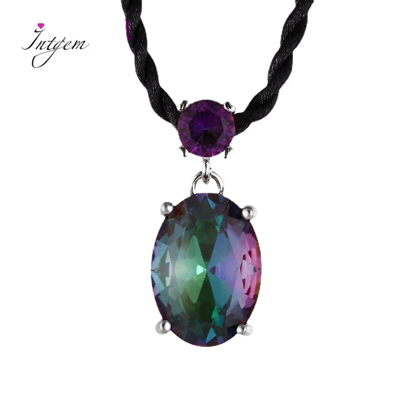 AAAAA Multi-Color Zircon Pendant Necklace
