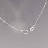925 Sterling Silver Pendant Necklace Flower Windmill Red CZ 18inch Chain