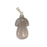 Cheongsam Shape Green Turquoise Pendant Gray Agate Jewelry