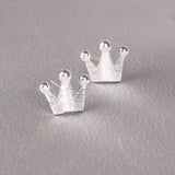 Silver Plated Creative Ear Hole Earrings for Women Prevent Style Small Earrings