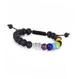 Elephant Rose Pink Quartz Beads Bracelet Agates Chakra Jewelry