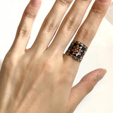 Silver Plated Women Copper Ring Bracelet Bangle Set