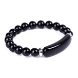 Geometric Agates Elastic Bracelet Rose Pink Quartz