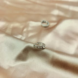 Silver Plated Hoop Earrings Unisex Style Jewelry Ear Piercing