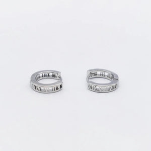 Silver Plated Hoop Earrings Unisex Style Jewelry Ear Piercing