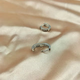 Silver Plated Hoop Earrings Unisex Style Jewelry Ear Piercing