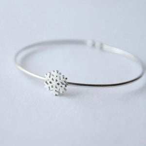 Snowflake Anti-allergic Bracelet Silver Plated SB35