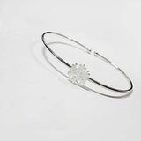 Snowflake Anti-allergic Bracelet Silver Plated SB35