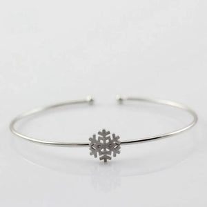 Snowflake Anti-allergic Bracelet Silver Plated SB35