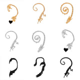 Silver Plated Animal Wings Ear Clips Wedding Jewelry