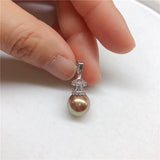 Silver Plated Pendant Mountings Base for Pearls Jade Beads