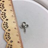 Silver Plated Pendant Mountings Base for Pearls Jade Beads, 10pcs/lot