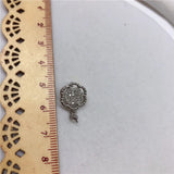 Silver Plated Pendant Mountings Base Findings for Pearls Jade Beads Stones