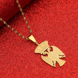 Silver Plated Serbia Eagle Pendant Necklaces For Women Men Srbija Jewelry