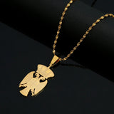 Silver Plated Serbia Eagle Pendant Necklaces For Women Men Srbija Jewelry