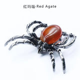 Spider Shape Amethysts Stone Pendant Rose Pink Quartz