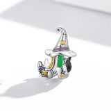 Silver Plating Pendant Halloween Witch DIY Woman Jewelry