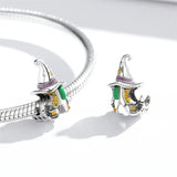 Silver Plating Pendant Halloween Witch DIY Woman Jewelry