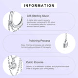 Silver Plating Water Droplets Tassel Chain Earrings with Zircon