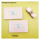 Silver Polish Cloth Geometry Pattern Anti Tarnish Clean Jewelry