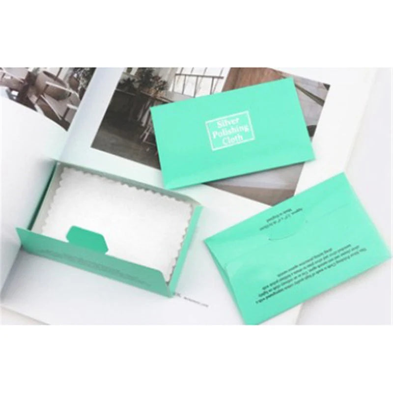 Women Silver Polishing Cloth for Jewelry Cleaning 11x7cm