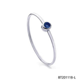 Silver Red Rope Bangle Bracelet Gift