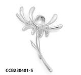 Silver Red Rope Bangle Bracelet CCB230401