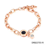 Silver Red and Rubber Textured Bangle Bracelet