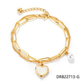 Silver Red Rope Bangle Bracelet Women Jewelry DRB22713