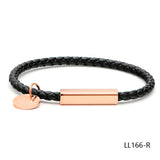 Stylish Silver Red Rope Bangle Bracelet
