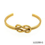 Silver Red Rope Bangle Bracelet Women's Gift