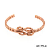 Silver Red Rope Bangle Bracelet Women's Gift