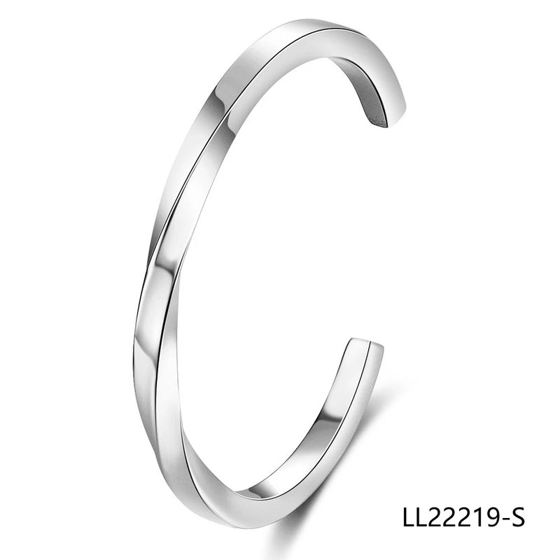 Silver Red Rope Bangle Bracelet Women Jewelry Gift Chain LL22219