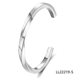 Silver Red Rope Bangle Bracelet Women Jewelry Gift Chain LL22219