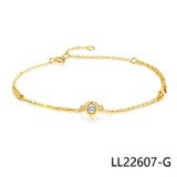 Silver Red Rope Bangle Bracelet - Women's Gift Chain