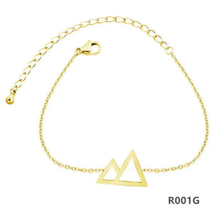 Silver Red Rope Bangle Bracelet Women Jewelry Gift Chain R001