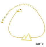 Silver Red Rope Bangle Bracelet Women Jewelry Gift Chain R001