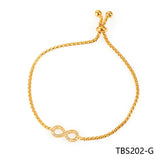 Silver Red Rope Bangle Bracelet Chain TBS202