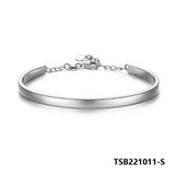 Silver Red Rope Bangle Bracelet Women Jewelry TSB221011