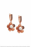 Silver Rose Plated Earrings for Women
