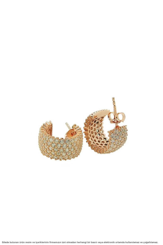 Silver Rose Plated Tamtur Earrings