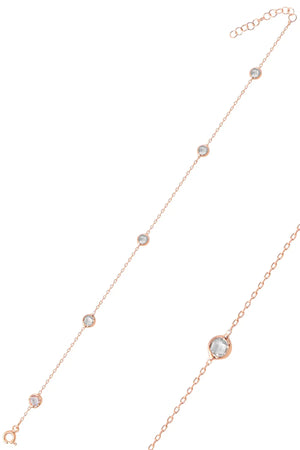 Silver Row Stone Bracelet SGTL9824