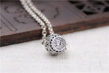 S925 Sterling Silver Hollow Pendant Thai Silver Can Open Jar Box Pendant