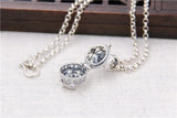 S925 Sterling Silver Hollow Pendant Thai Silver Can Open Jar Box Pendant